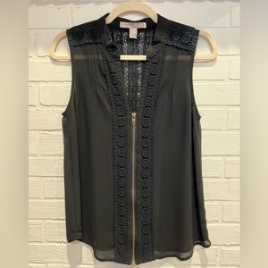 Forever 21 black lace shirt